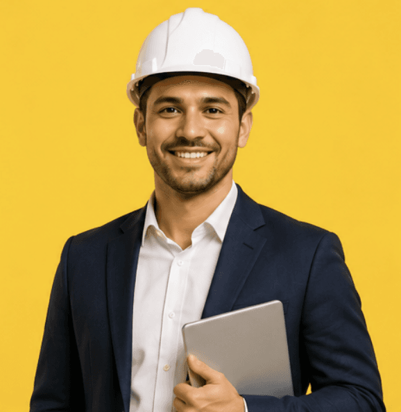 Michael Brown, Project Director on site
