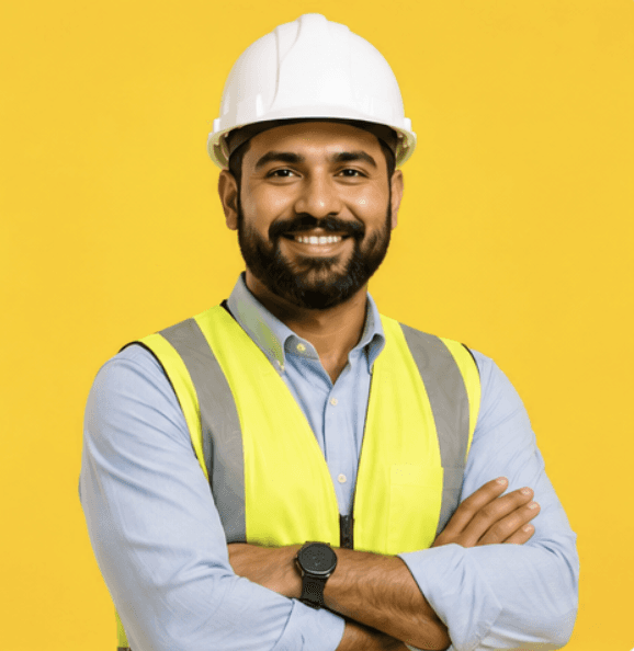 James Carter, CEO in red hard hat